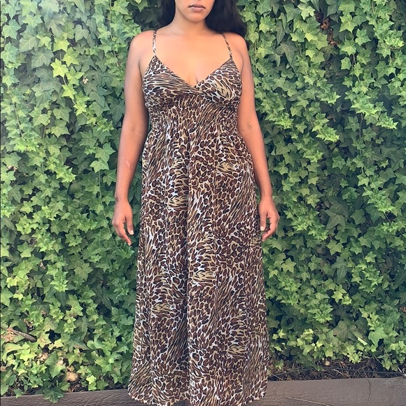 **NEW Beyoncé Long Leopard Print Dress** - Picture 2 of 5